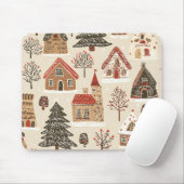  Woodland Kerstpatroon (4) Muismat (Met muis)