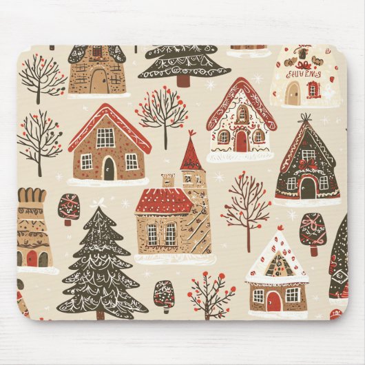  Woodland Kerstpatroon (4) Muismat (Voorkant)