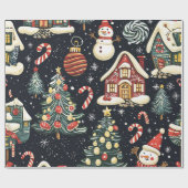  Woodland Kerstpatroon (5) Cadeaupapier (Vlak)