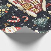  Woodland Kerstpatroon (5) Cadeaupapier (Hoek)