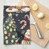  Woodland Kerstpatroon (5) Theedoek (Quarter Fold)