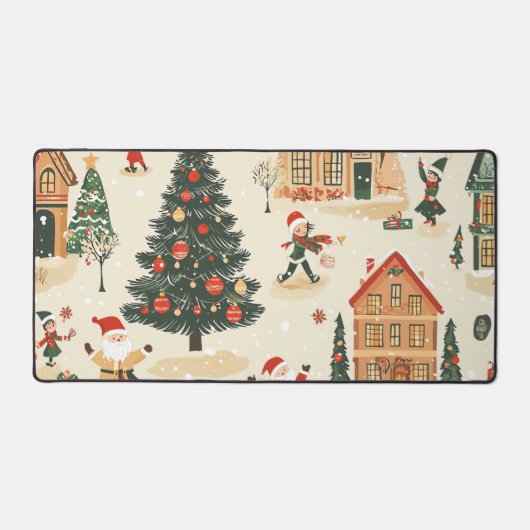  Woodland kerstpatroon (8) Bureaumat (Voorkant)