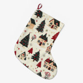  Woodland Kerstpatroon (9) Grote Kerstsok (Voorkant (Hangend))