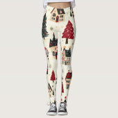  Woodland Kerstpatroon (9) Leggings (Voorkant)