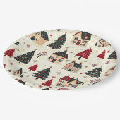  Woodland Kerstpatroon (9) Papieren Bordje (Gekanteld)