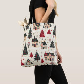  Woodland Kerstpatroon (9) Tote Bag (Dichtbij)