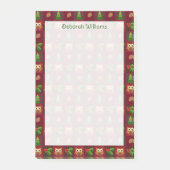 Woodland Kerstquilt look Speciaal Post-it® Notes (Voorkant)