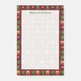 Woodland Kerstquilt look Speciaal Post-it® Notes