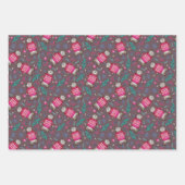 Woodland Kerstwinter Beer bos Inpakpapier Vel (Voorkant 3)