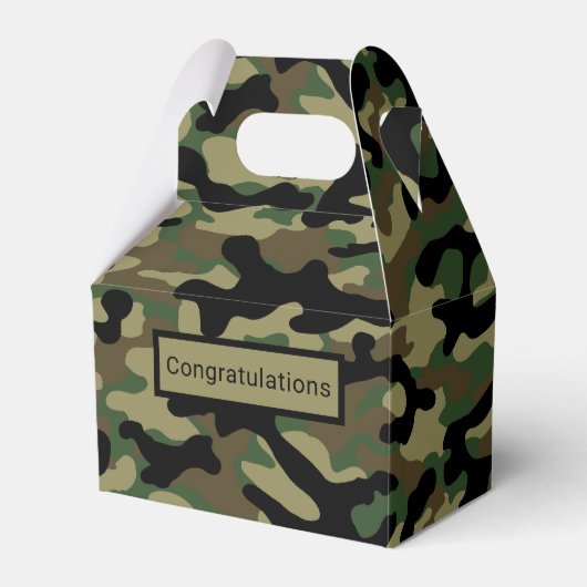 Woodland Khaki Camo Bedankdoosjes (Voorkant Zijde)