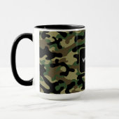 Woodland Khaki Camo Met Personalization Mok (Links)