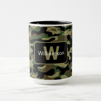 Woodland Khaki Camo Met Personalization Mok