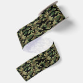 Woodland Khaki Camo Satijnen Lint (Achterkant)