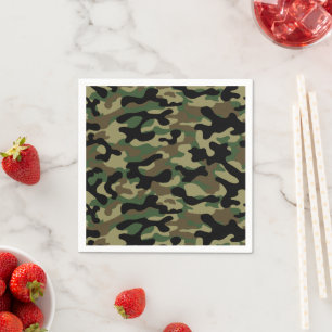 Woodland Khaki Camouflage  Servet
