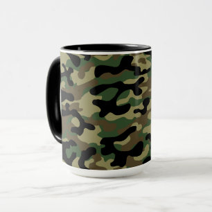 Woodland Khaki Camouflagepatroon Mok