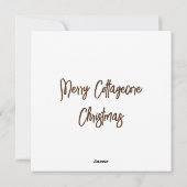 Woodland Kind fee in Champignons Kerstmis Feestdagenkaart (Achterkant)