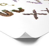 Woodland kinder ABC Alphabet Children's Wall Art Poster (Hoek)