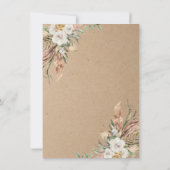 Woodland Kraft paper Barn Forest Wedding Kaart (Achterkant)