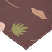 Woodland laat herfstthema neutraal donker achter tafelkleed (Gekanteld)