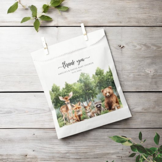 Woodland Laat het avontuur beginnen Bedankt Bedankzakje