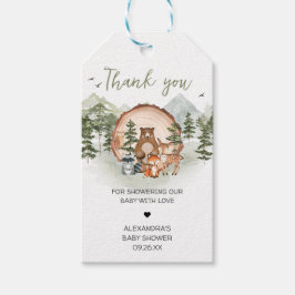 Woodland Laat het avontuur beginnen Favoriet Tags Cadeaulabel