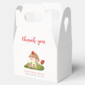 Woodland Ladybug Mushroom Baby shower Bedankt Bedankdoosjes (Geopend)