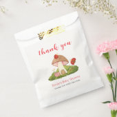 Woodland Ladybug Mushroom Baby shower Bedankt Bedankzakje (Gezegeld)