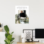 Woodland Lake Celebration Of Life Welcome Sign Poster (Thuiskantoor)