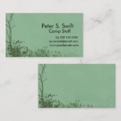 Woodland Landscape Yard Work Natuur Visitekaartje (Voorkant / Achterkant)