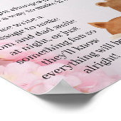 Woodland Late Night Diaper Baby shower game-teken Poster (Hoek)