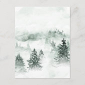 Woodland Laurel Crest Wedding Guest Details Informatiekaartje (Achterkant)