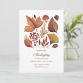 Woodland Leaf Thanksgiving of Friendsgiving Kaart (Staand voorkant)