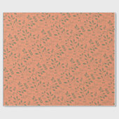 Woodland Leaves Pattern Cadeaupapier (Vlak)