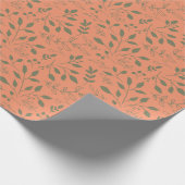 Woodland Leaves Pattern Cadeaupapier (Hoek)