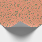 Woodland Leaves Pattern Cadeaupapier (Hoek)