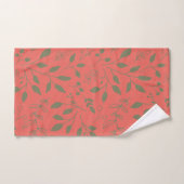 Woodland Leaves Pattern Towel Set Bad Handdoek (Handdoek)