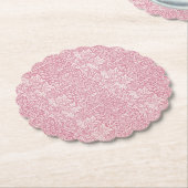 Woodland Leaves Pink Rabbit William Morris Pattern Kartonnen Onderzetters (Gekanteld)