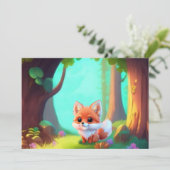 Woodland Leuke baby vos, Kaart (Staand voorkant)