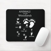 Woodland Leuke Dierenpootafdruk Muismat (Met muis)