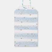 Woodland Liefste Valentijnse Blauwe gouden ballonn Cadeaulabel (Achterkant)