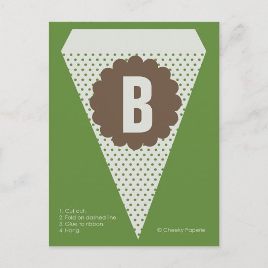 Woodland Light Banner Flag Briefkaart (Voorkant)