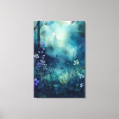 Woodland Light: magische weide Canvas Afdruk (Voorkant)