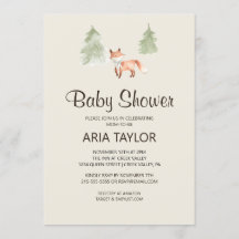 Woodland Little Fox Baby shower