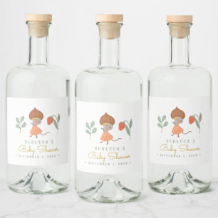 Woodland Little mause Favor Bag Likeurfles Etiket