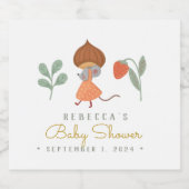 Woodland Little mause Favor Bag Likeurfles Etiket (Enkel label)