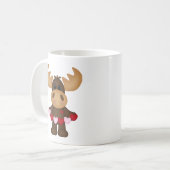 Woodland Love Moose Koffiemok (Voorkant links)