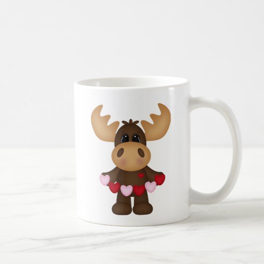 Woodland Love Moose Koffiemok (Rechts)