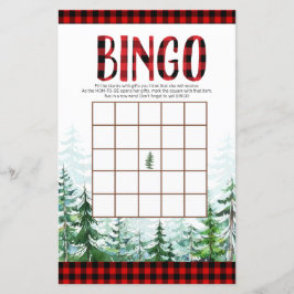 Woodland Lumberjack Forest Bingo Game