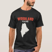 Woodland Maine Verenigde Staten Reizen Mainer T-shirt (Voorkant)