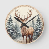 Woodland Majesty Ronde Klok (Voorkant)